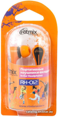 Купить наушники ritmix rh-012 (оранжевый) в интернет-магазине X-core.by