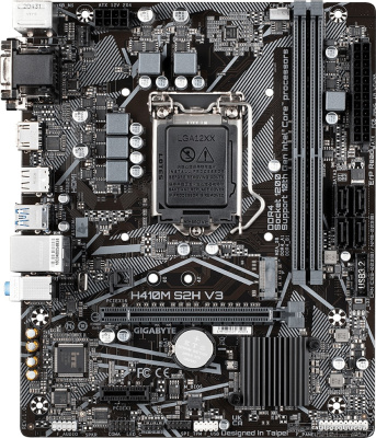 Материнская плата Gigabyte H410M S2H V3 (rev. 1.0)  купить в интернет-магазине X-core.by