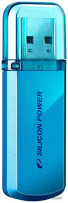 USB Flash Silicon-Power Helios 101 Blue 64GB (SP064GBUF2101V1B)  купить в интернет-магазине X-core.by