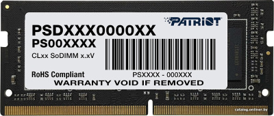 Оперативная память Patriot Signature Line 16GB DDR4 SODIMM PC4-25600 PSD416G32002S  купить в интернет-магазине X-core.by