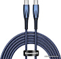 Кабель Baseus Glimmer Series Fast Charging Data Cable USB Type-C - Type-C 100W CADH000703 (1 м, сини