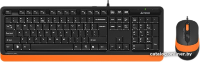 Купить клавиатура + мышь a4tech fstyler f1010 (черный/оранжевый) в интернет-магазине X-core.by