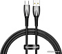 Кабель Baseus Glimmer Series Fast Charging Data Cable USB Type-A - Type-C 100W CADH000401 (1 м, черн