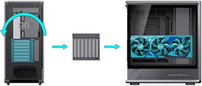 Корпус Jonsbo D401 (черный)  купить в интернет-магазине X-core.by