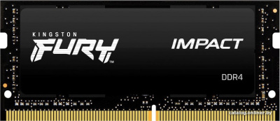 Оперативная память Kingston FURY Impact 16GB DDR4 SODIMM PC4-25600 KF432S20IB/16  купить в интернет-магазине X-core.by