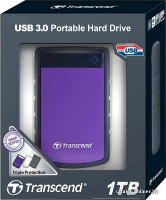 Купить внешний накопитель transcend storejet 25h3p 1tb (ts1tsj25h3p) в интернет-магазине X-core.by