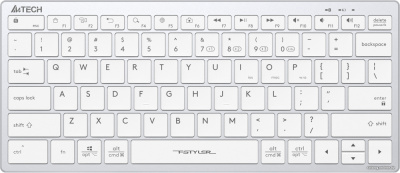 Купить клавиатура a4tech fstyler fbx51c (серебристый/белый) в интернет-магазине X-core.by