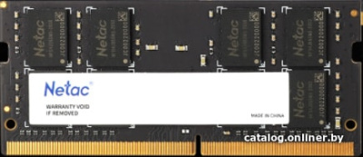 Оперативная память Netac Basic 4GB DDR4 SODIMM PC4-21300 NTBSD4N26SP-04  купить в интернет-магазине X-core.by