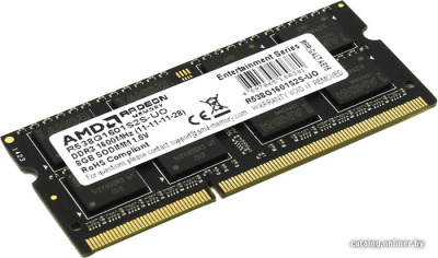 Оперативная память AMD 8GB DDR3 SO-DIMM PC3-12800 (R538G1601S2S-UO)  купить в интернет-магазине X-core.by