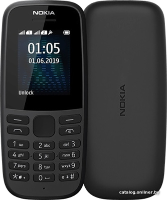Купить мобильный телефон nokia 105 (2019) ta-1174 (черный) в интернет-магазине X-core.by