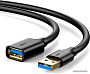 Удлинитель Ugreen US129 USB Type-A - USB Type-A (1.5 м, черный)