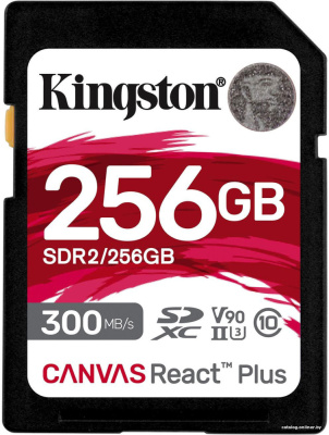 Купить карта памяти kingston canvas react plus sdxc 256gb в интернет-магазине X-core.by