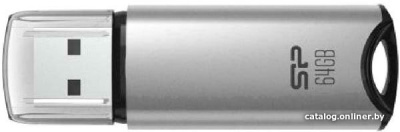 USB Flash Silicon-Power Marvel M02 64GB (серебристый)  купить в интернет-магазине X-core.by