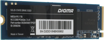 SSD Digma Mega P5 1TB DGSM3001TP53T  купить в интернет-магазине X-core.by