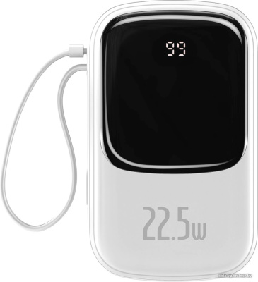 Купить портативное зарядное устройство baseus qpow digital display ppqd-i02 20000mah (белый) в интернет-магазине X-core.by