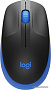 Мышь Logitech M190 (черный/синий)