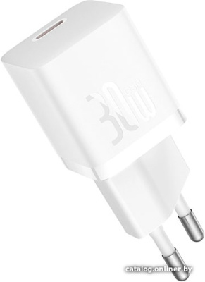 Купить сетевое зарядное baseus gan5 fast charger mini 1c 30w ccgn070502 (белый) в интернет-магазине X-core.by