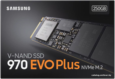 SSD Samsung 970 Evo Plus 250GB MZ-V7S250BW  купить в интернет-магазине X-core.by