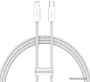 Кабель Baseus Lightning - USB Type-C CALD000102 (2 м, белый)
