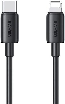 Кабель Usams SJ712 USB Type-C - Lightning (1 м, черный)