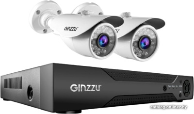 Купить комплект видеонаблюдения ginzzu hk-427n в интернет-магазине X-core.by