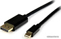 Кабель Leadtek mini DisplayPort - DisplayPort X0101G00330A (0.45 м, черный)