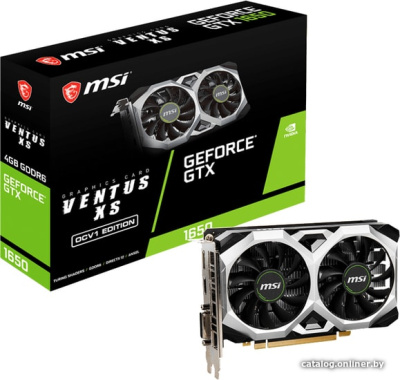 Видеокарта MSI GeForce GTX 1650 D6 Ventus XS OCV1 4GB GDDR6  купить в интернет-магазине X-core.by