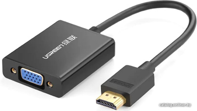 Купить адаптер ugreen mm102 40233 hdmi - vga (0.25 м, черный) в интернет-магазине X-core.by
