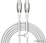Кабель Baseus Glimmer Series Fast Charging Data Cable USB Type-C - Type-C 100W CADH000702 (1 м, белы