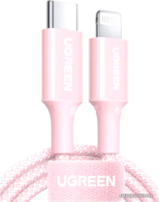 Купить кабель ugreen us532 90450 usb type-a - lightning (1 м, розовый) в интернет-магазине X-core.by