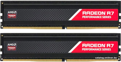 Оперативная память AMD Radeon R7 Performance 2x8GB DDR4 PC4-19200 R7S416G2400U2K  купить в интернет-магазине X-core.by