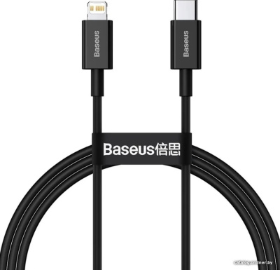 Купить кабель baseus catlys-c01 usb type-c - lightning (2 м, черный) в интернет-магазине X-core.by