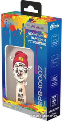 Купить портативное зарядное устройство ritmix rpb-10007 (лама) в интернет-магазине X-core.by