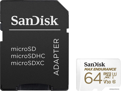 Купить карта памяти sandisk microsdxc sdsqqvr-064g-gn6ia 64gb (с адаптером) в интернет-магазине X-core.by