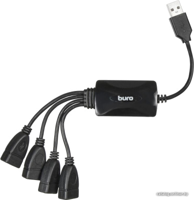 Купить usb-хаб buro bu-hub4-0.3-u2.0-splitter в интернет-магазине X-core.by