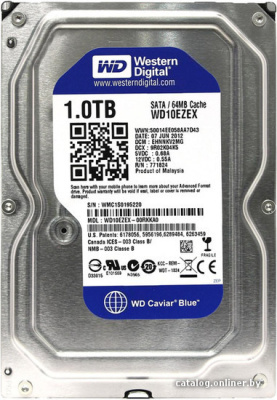 Жесткий диск WD Caviar Blue 1TB (WD10EZEX) купить в интернет-магазине X-core.by