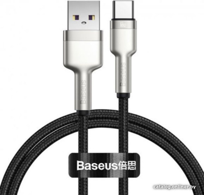 Купить кабель baseus cafule series metal data cable usb type-a - type-c 66w cakf000001 (0.25 м, черный) в интернет-магазине X-core.by