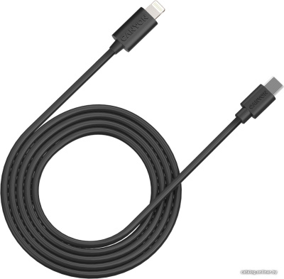 Купить кабель canyon cne-cfi12b usb type-c - lightning (2 м, черный) в интернет-магазине X-core.by