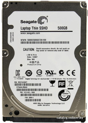 Гибридный жесткий диск Seagate Laptop SSHD 500GB (ST500LM000) купить в интернет-магазине X-core.by