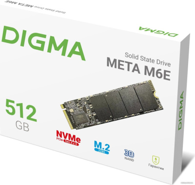 SSD Digma Meta M6E 512GB DGSM4512GM6ET  купить в интернет-магазине X-core.by
