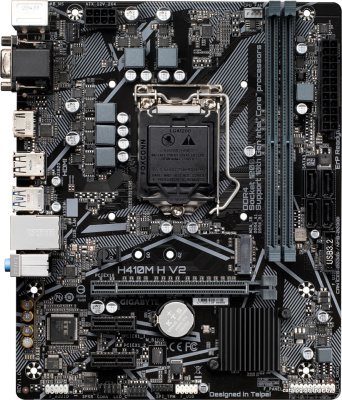 Материнская плата Gigabyte H410M H V2 (rev. 1.0)  купить в интернет-магазине X-core.by