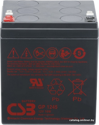 Купить аккумулятор для ибп csb battery gp1245 16w f2 (12в/4.5ач) в интернет-магазине X-core.by
