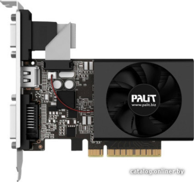 Видеокарта Palit GeForce GT 730 2GB DDR3 (NEAT7300HD46-2080F)  купить в интернет-магазине X-core.by