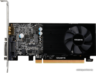 Видеокарта Gigabyte GeForce GT 1030 Low Profile 2GB [GV-N1030D5-2GL]  купить в интернет-магазине X-core.by