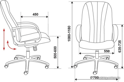 Купить кресло бюрократ t-898/#b (черный) в интернет-магазине X-core.by