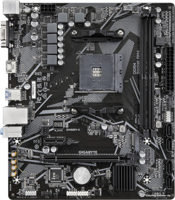 Материнская плата Gigabyte B450M K (rev. 2.0)  купить в интернет-магазине X-core.by