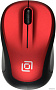 Мышь Oklick 665MW (черный/красный)