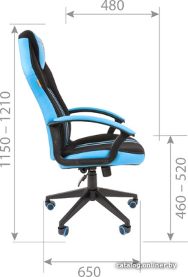 Купить кресло chairman game 26 (черный/красный) в интернет-магазине X-core.by