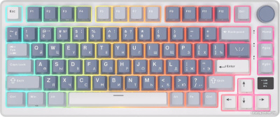 Купить клавиатура royal kludge rk-m75 (белый/синий, rk sliver) в интернет-магазине X-core.by