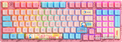 Купить клавиатура akko 3098b doraemon macaron (akko cs jelly blue) в интернет-магазине X-core.by